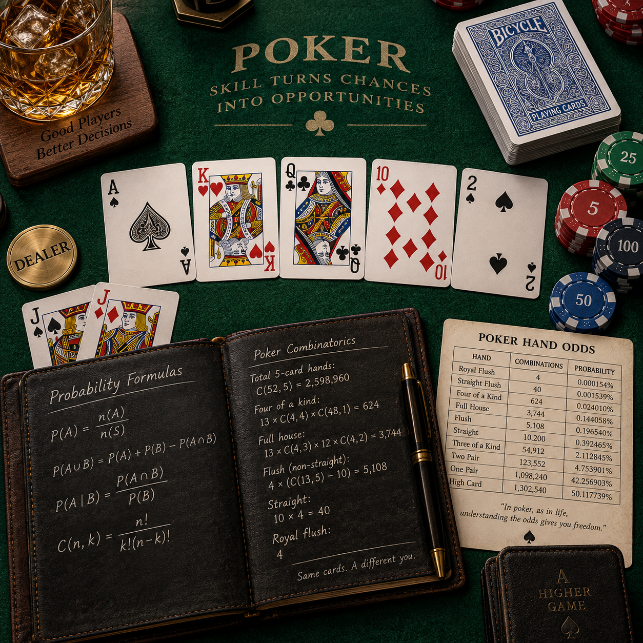 Prawdopodobieństwo ułożenia konkretnych układów w pokerze